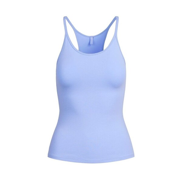 Skims Cotton Jersey Racerback Tank in Blue Violet - Picture 1 of 7